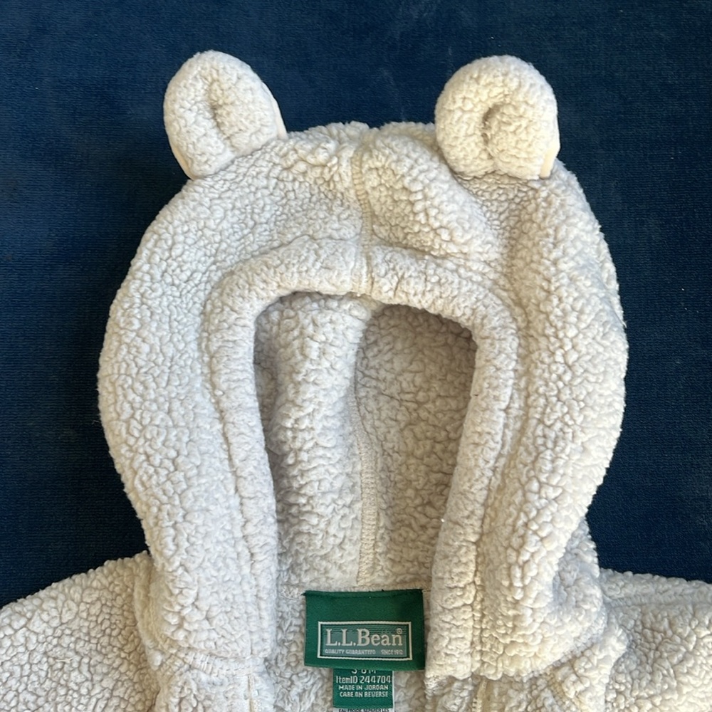 LL Bean Baby Fleece Bunting - Picture 3 of 7